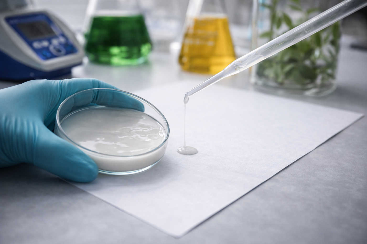 Bio-based coating laboratory development